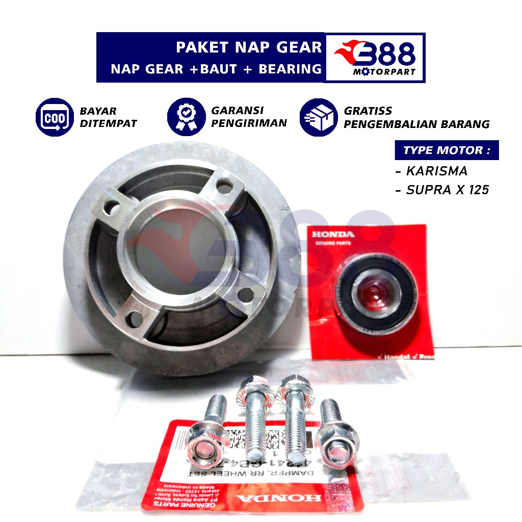 NAP GEAR + BAUT + BEARING SUPRA SUPRA X LAMA GRAND LEGENDA PRIMA