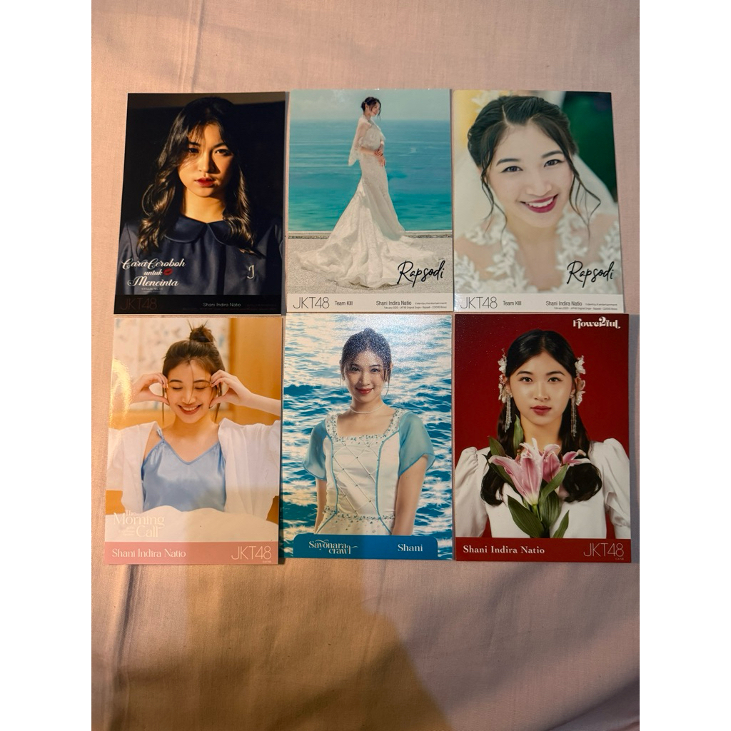 Photopack dan Photocard Shani JKT48 Darashinai Rapsodi Morning Call Sayonara Crawl Flowerful