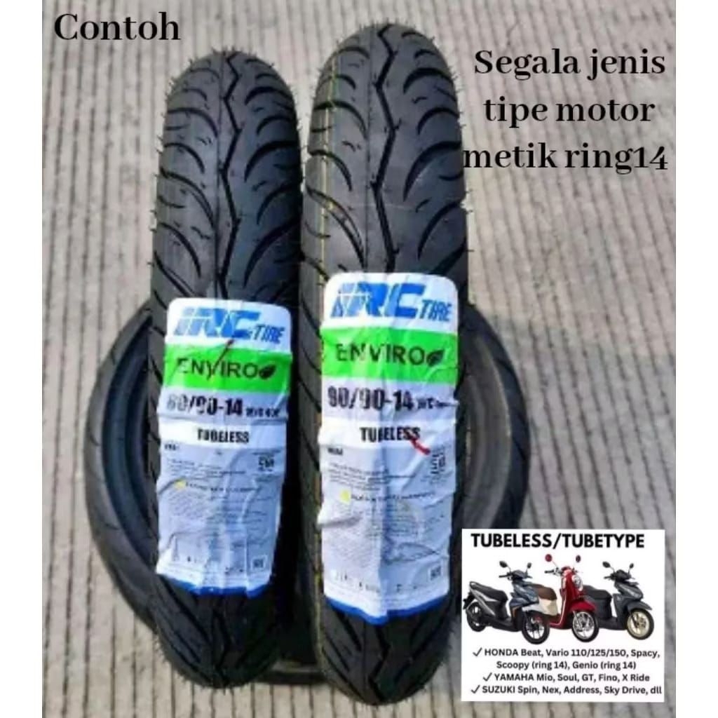 COD BAN LUAR tubles ring 14 metik Yamaha Honda ukuran 70/90 ring 14 80/80 ring 14  80/90 ring 14  90