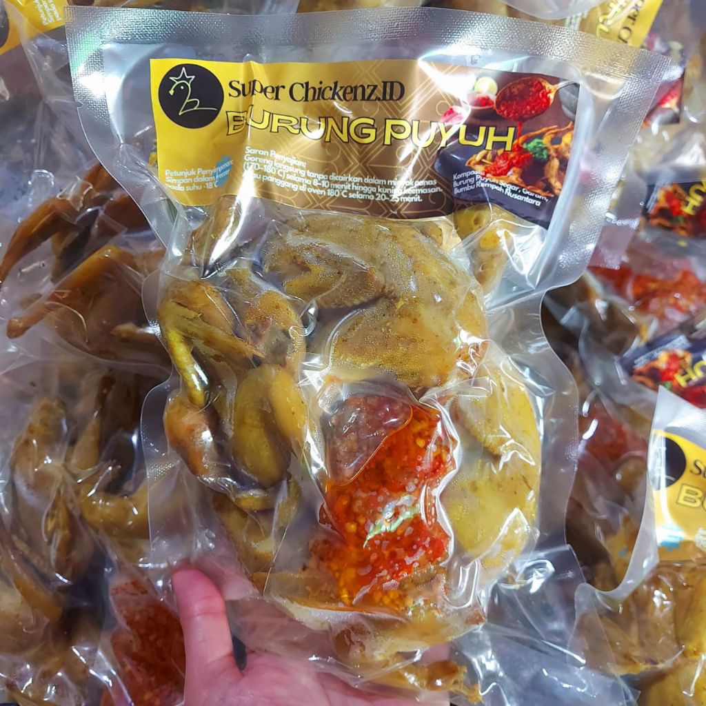 Lauk Cemilan BURUNG PUYUH + Bonus SAMBAL Puyoh Manuk Manok Landa Londo Malon Ungkep Marinasi isi 4 P