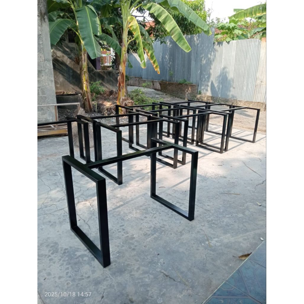 kaki meja besi holo 3x6