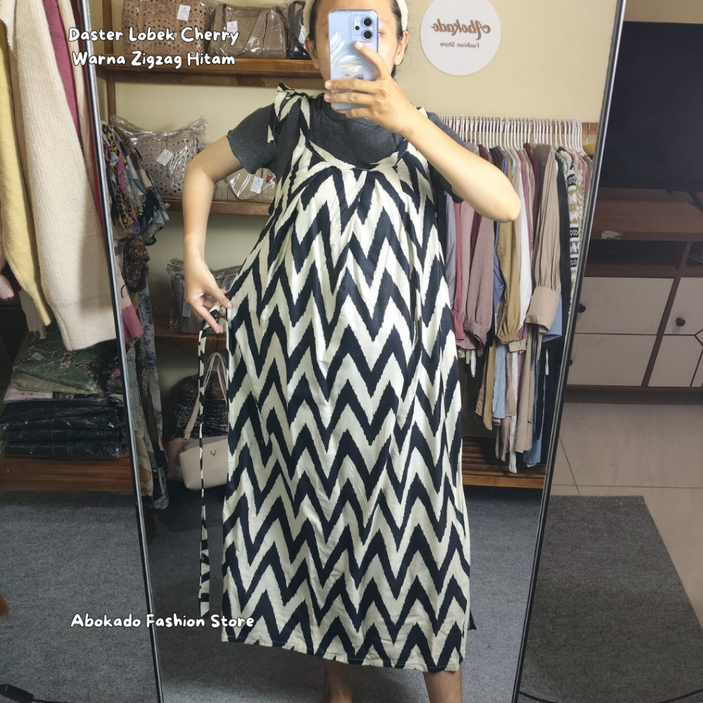 Daster Lobek Zigzag | Daster Jumbo | Baju Tidur | Daster Yukensi | Daster Bali Lobek Tali Satu