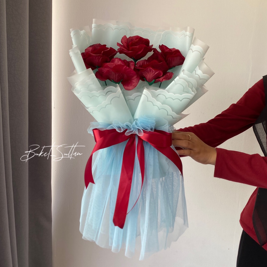 Buket Bunga / Buket bunga mawar / buket ulang tahun wisuda