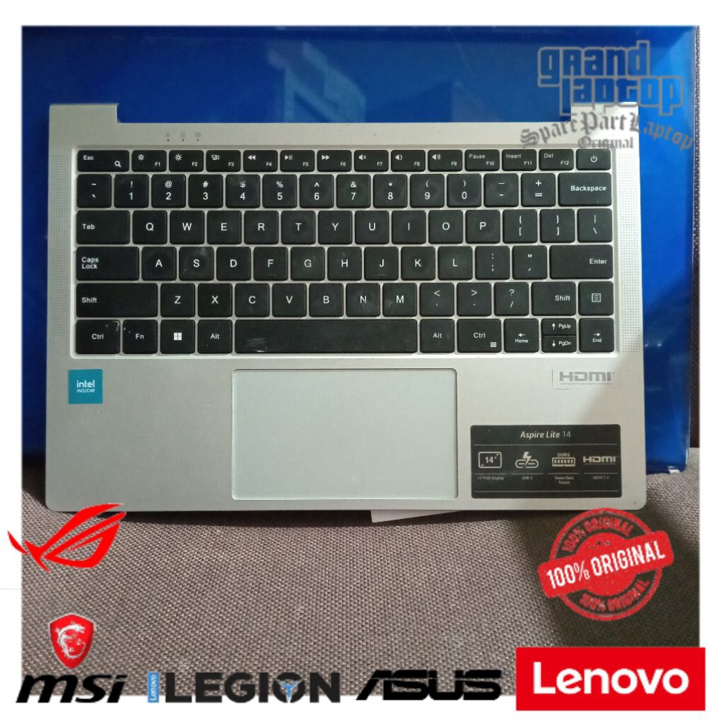 Keyboard dan frame Acer Aspire Aspire lite 14 AL14-31P