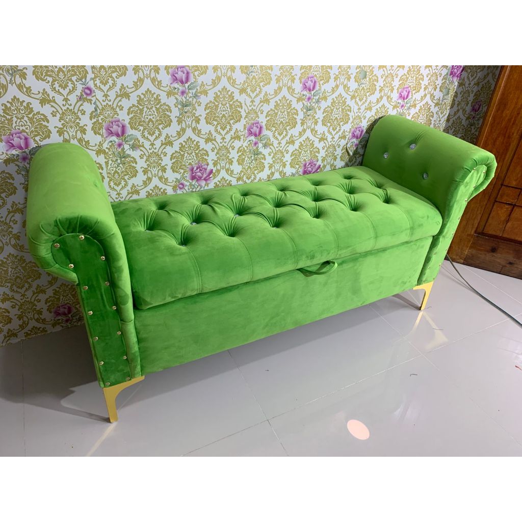 (43) Sofa storage bench sandaran tangan 150cm-200cm sofa box dengan penyimpanan Modern Minimalis