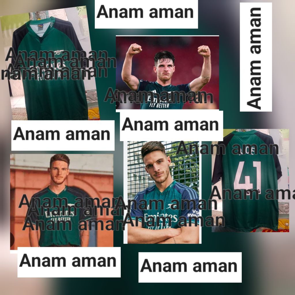 ini ada minusnya ya foto Nomor 10dan9 fokus printing .. lokal jersey second Arsenal ukuran L lokal