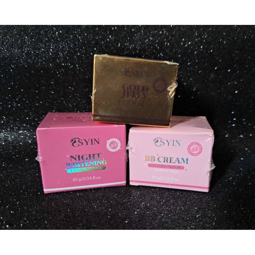 OSYIN GLOW PAKET GOLD JELLY, NIGHT WHITENING TRUE, BB CREAM