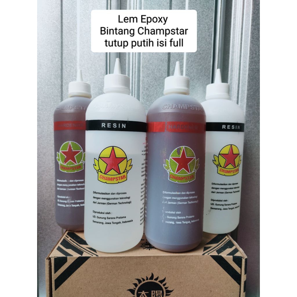 LEM EPOXY BINTANG CHAMPSTAR TUTUP PUTIH