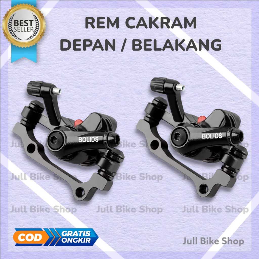BOLIDS - Rem cakram depan belakang sepeda lipat mtb kaliper caliper rear front disc brake F180 / R16