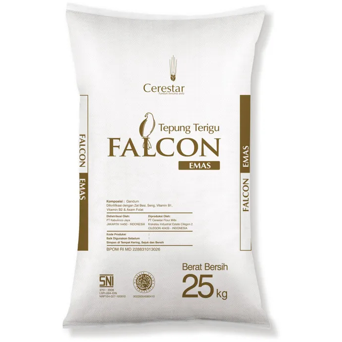 Tepung Terigu Falcon Emas 25 Kg Protein Tinggi