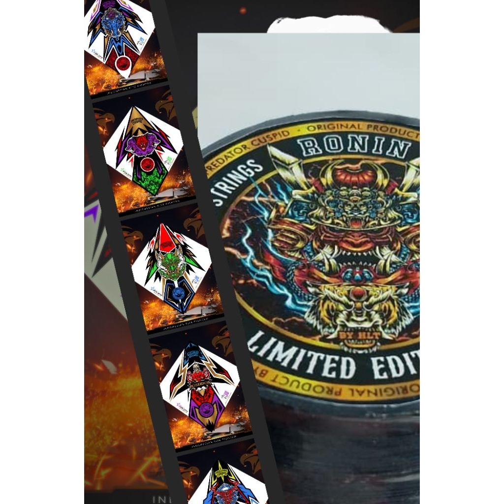 Gelasan Matot Ronin Size 0.21 1000 yard dan Layangan Sukhoi Super Predators Cuspid Size 56 by Hobi L