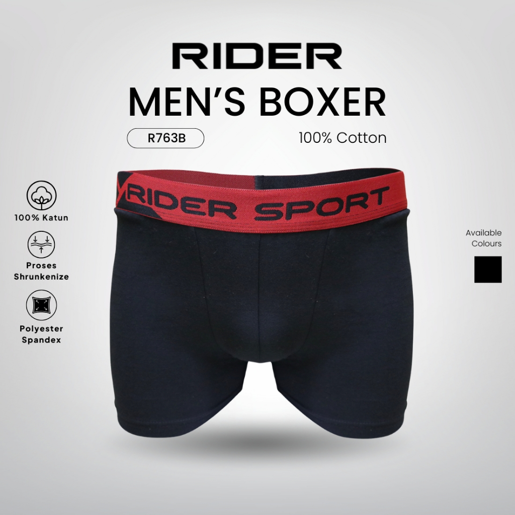 Rider Sport Boxer - Boxer Pria R763B isi 1 Pcs