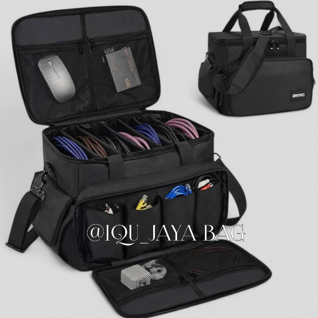 tas kabel DJ tas penyimpanan perlengkapan DJ, tas penyimpanan kabel dan alat alat pelengkapan DJ