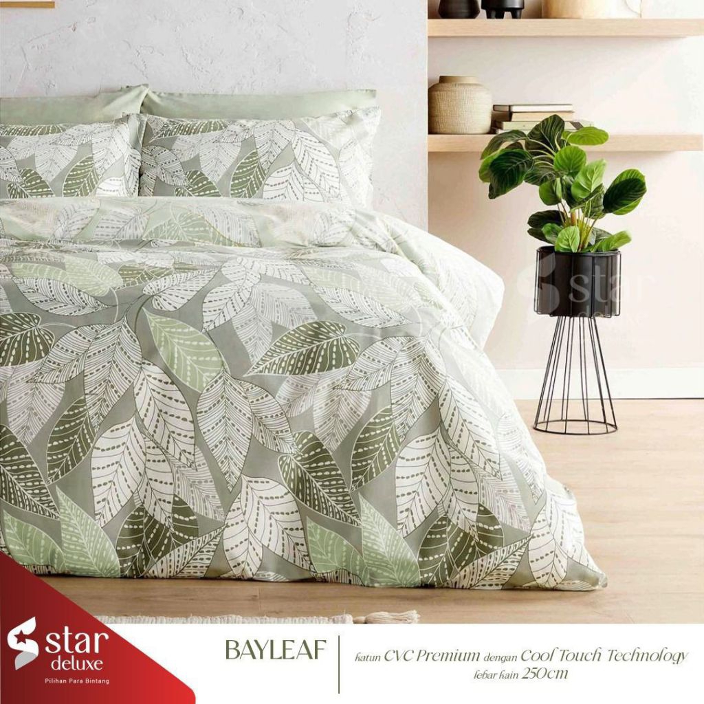 sprei motif daun