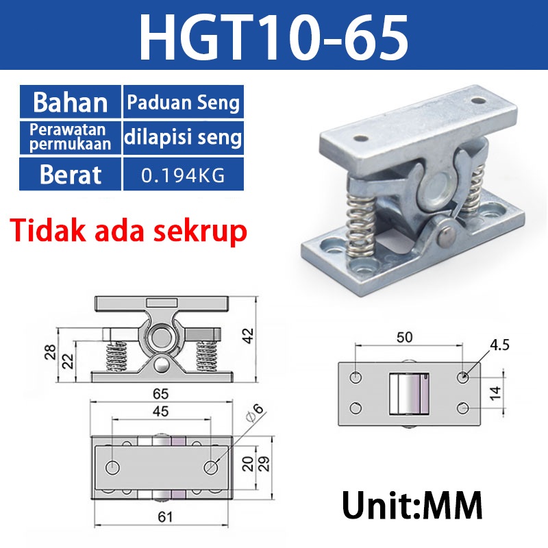 Penahan Pintu Magnet Penahan Pintu Berat Stopper Alloy Capit Udang -