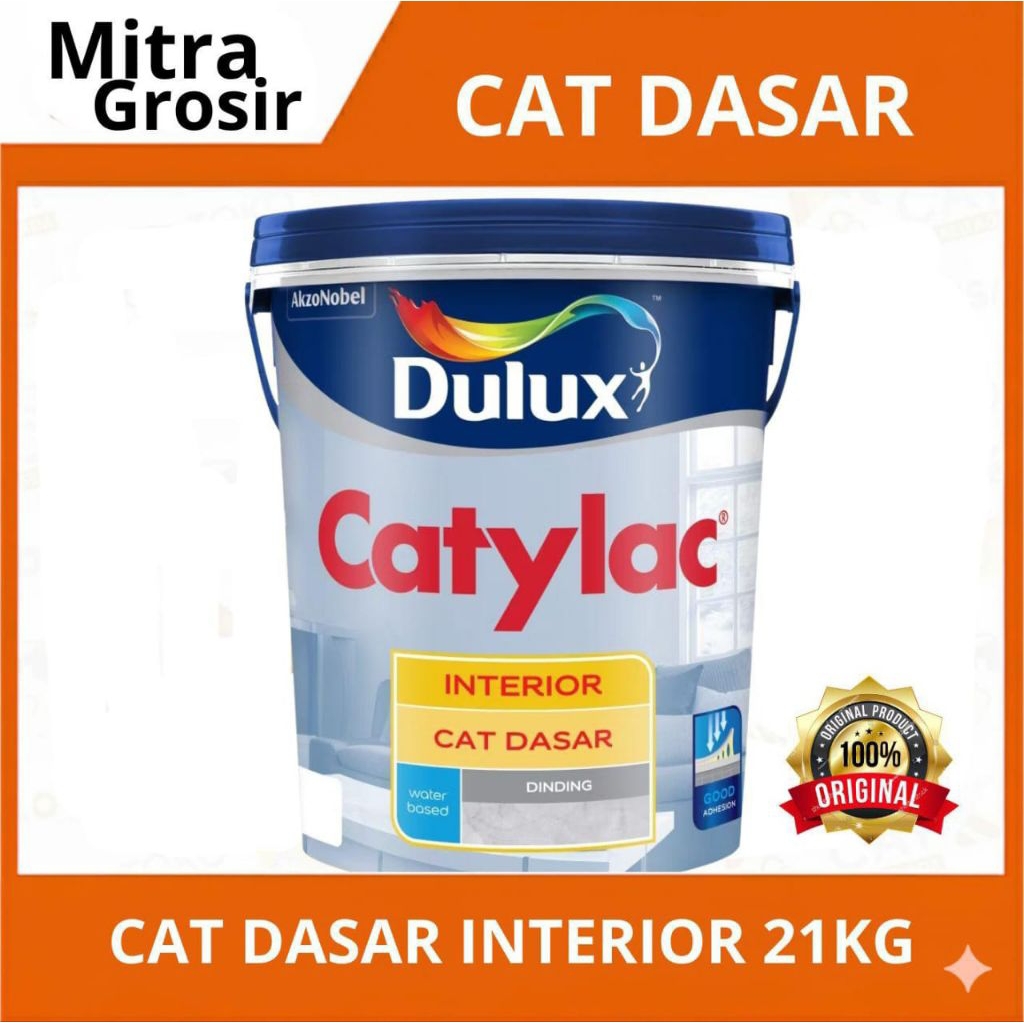 DULUX CAT DASAR | DULUX CATYLAC CAT DASAR INTERIOR 21 KG | CATYLAC WALL SEALER 21 KG | CATYLAC SEALE