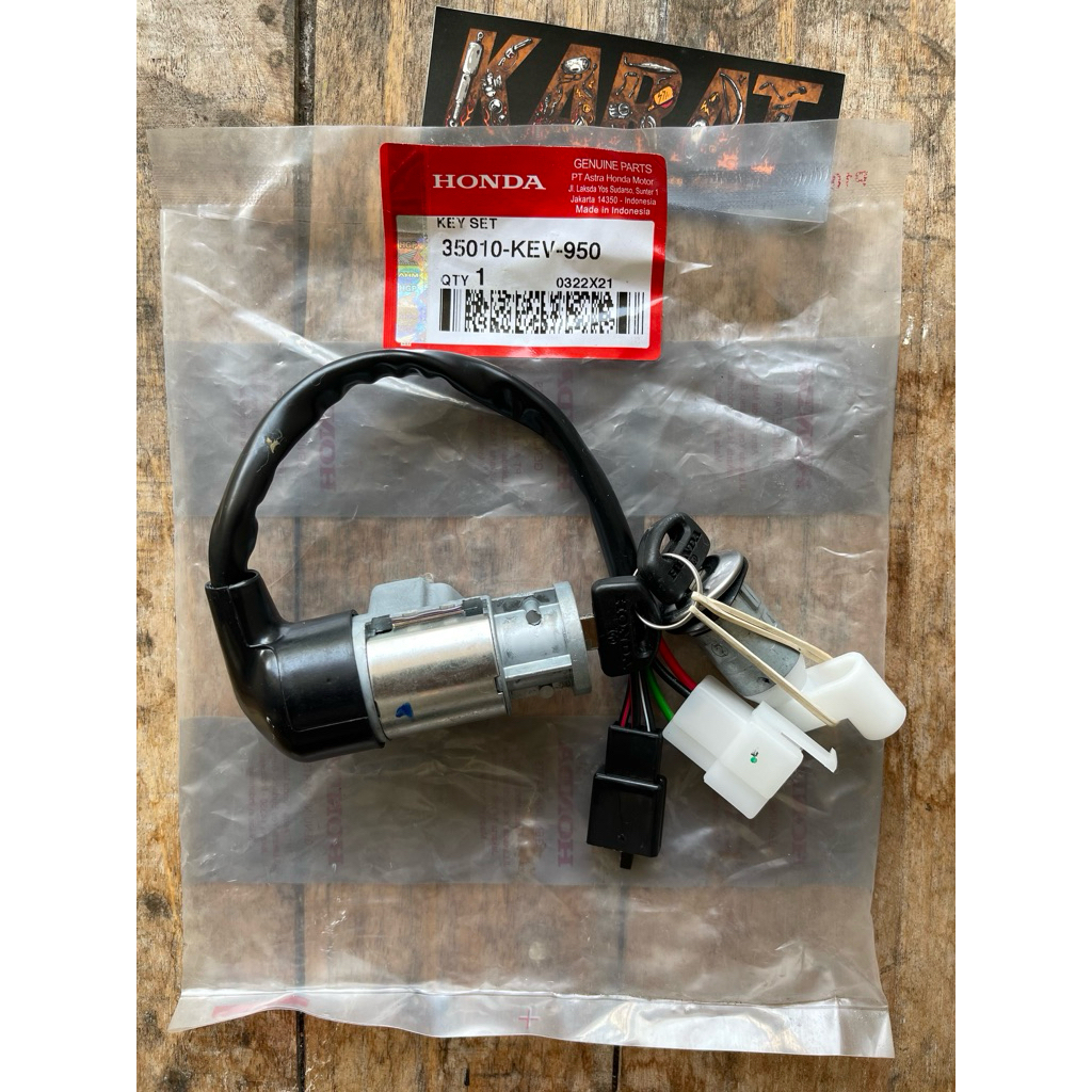 KEY SET HONDA ASTREA SUPRA ORIGINAL NOS 35010-KEV-650