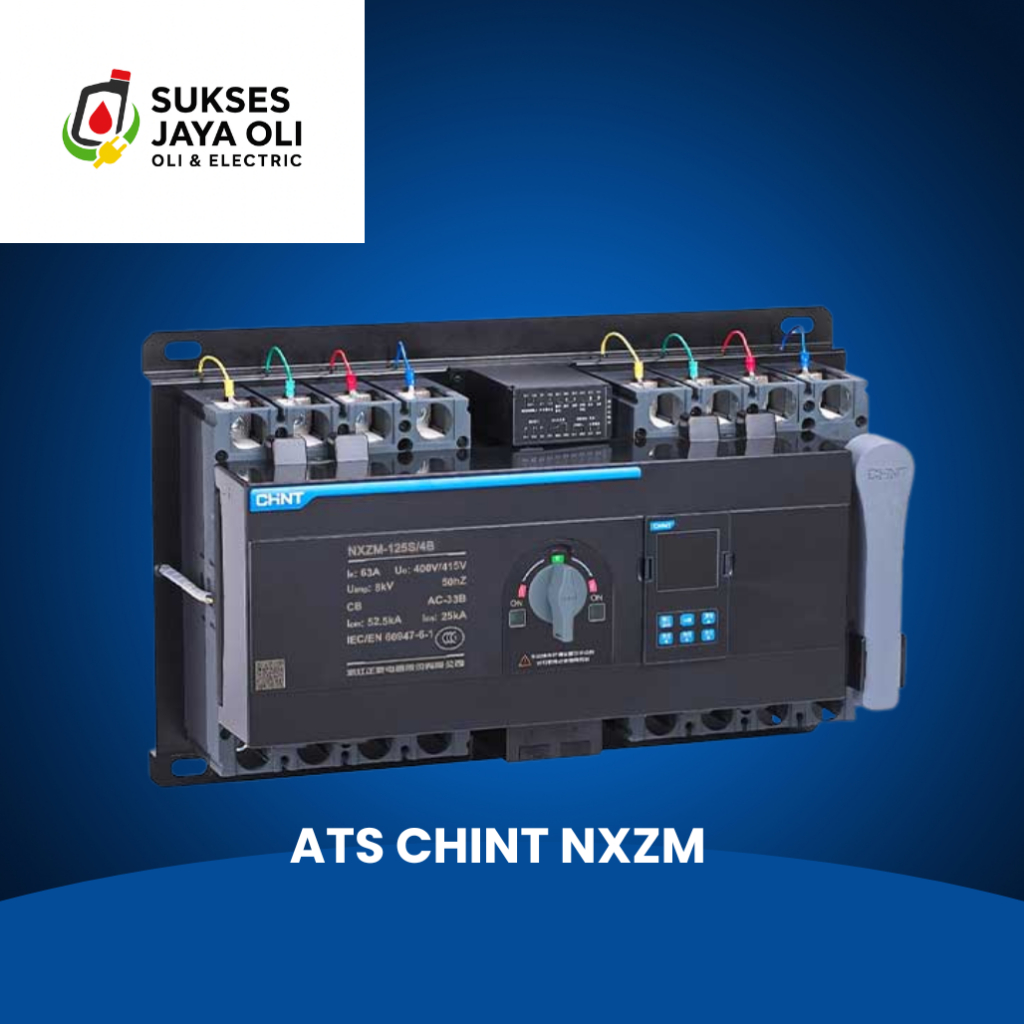 ATS CHINT NXZM-630S 630A 4 Pole 50kA | Saklar Otomatis Genset 3 P | Automatic Transfer Switch CHINT