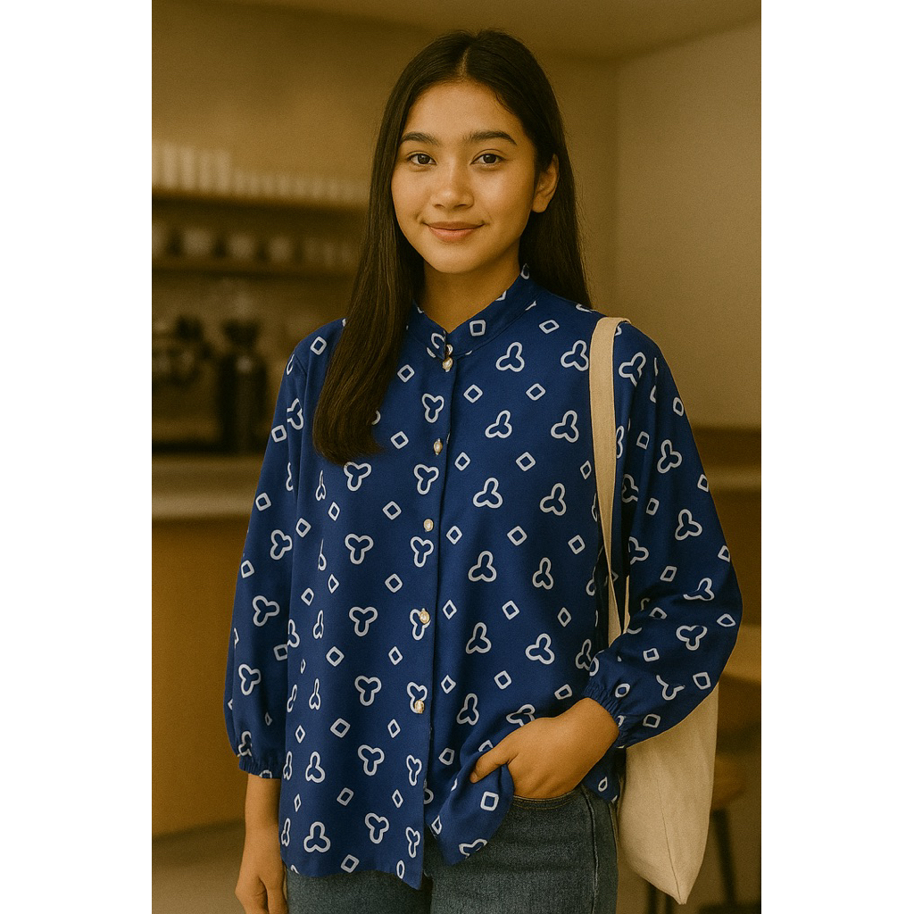 Masayu Batik - Blouse Batik Wanita Atasan Jumputan