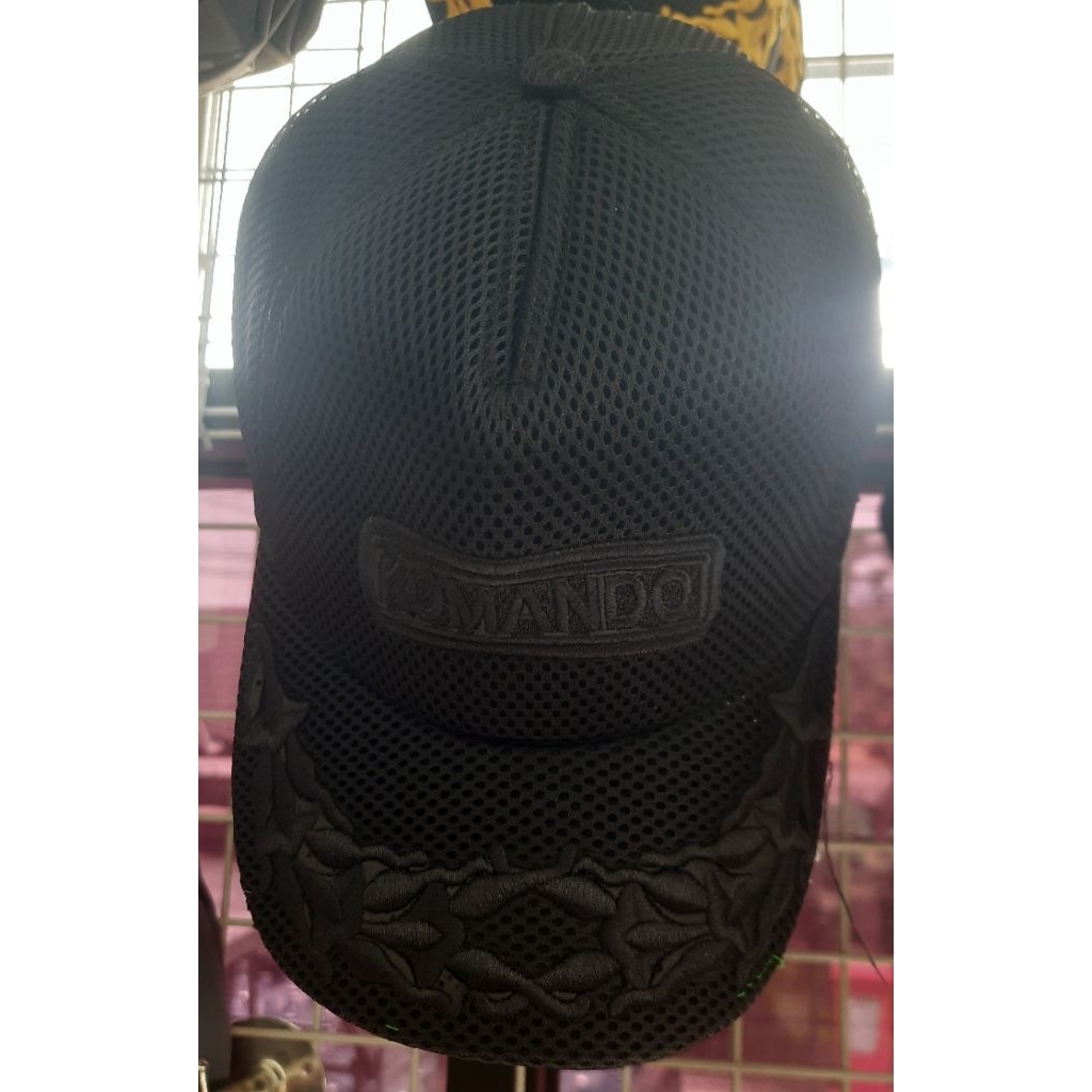 topi komando pamen hitam