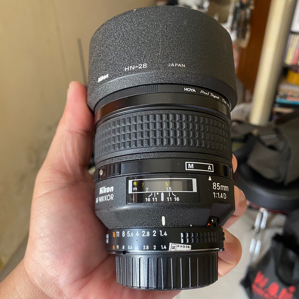 Nikon AFD 85mm f1.4 mulus murah