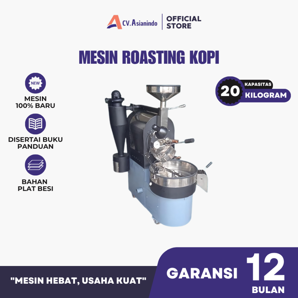 Mesin Roasting Kopi Kapasitas 20kg CV Asianindo