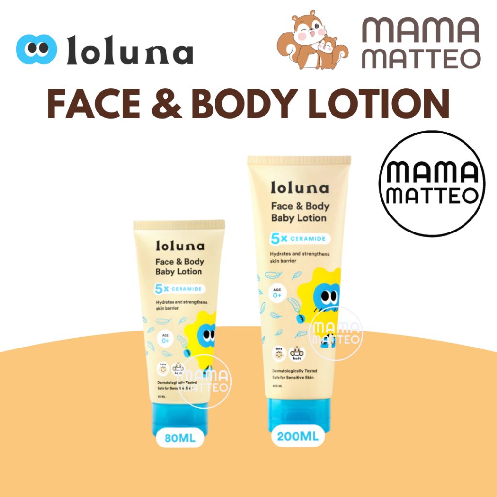 LOLUNA Face & Body Baby Lotion / Krim Muka Badan Bayi Anak / BANDUNG