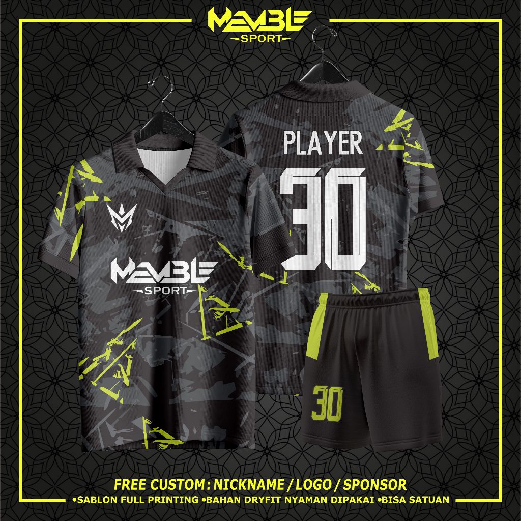 Jersey Futsal Custom / Jersey Bola Custom / Jersey Bola Futsal / Jersey Volly Custom Nama no FREE