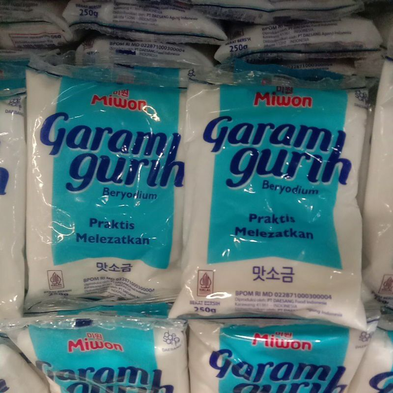 Miwon Garam Gurih Beryodium 250gr Untuk Masakan Lezat