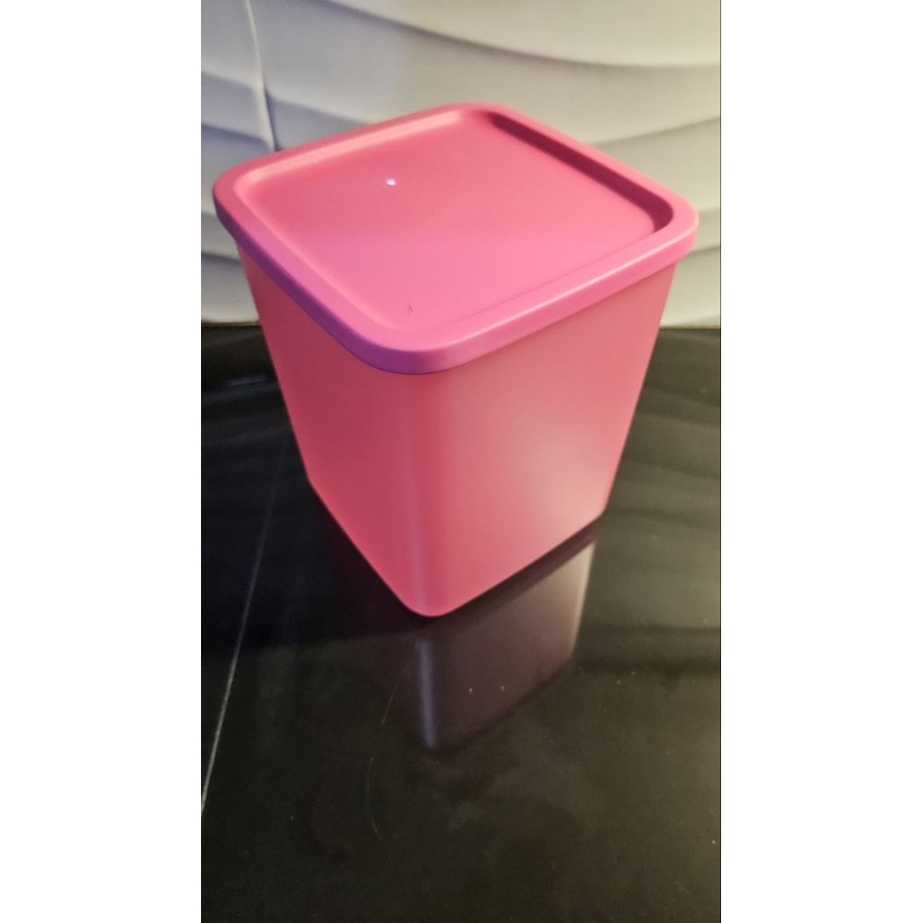 pink large summer fun tupperware