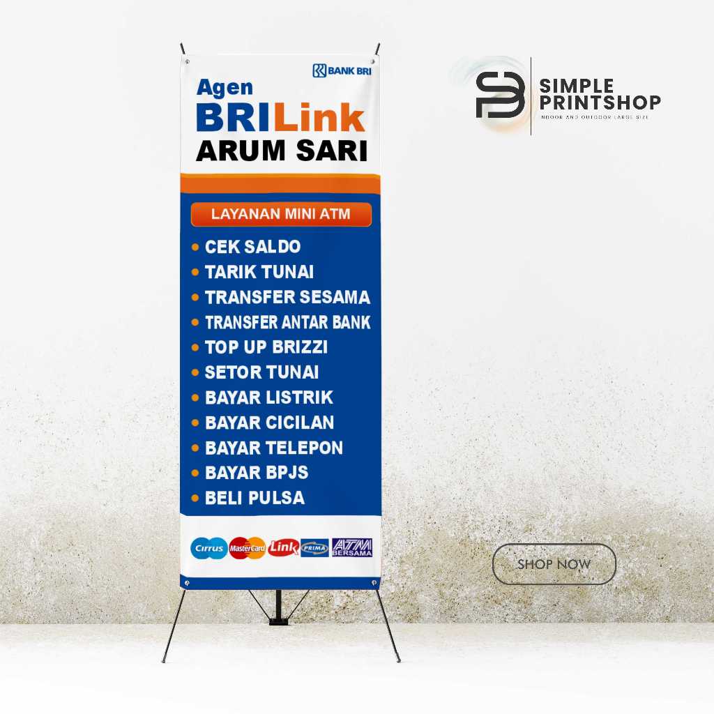print cetak spanduk banner 60x160 agen brilink custom desain