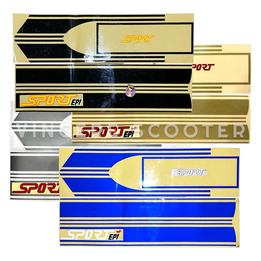 Stiker Emblem Body Set Dada Hidung Tepong Vespa PX Sport
