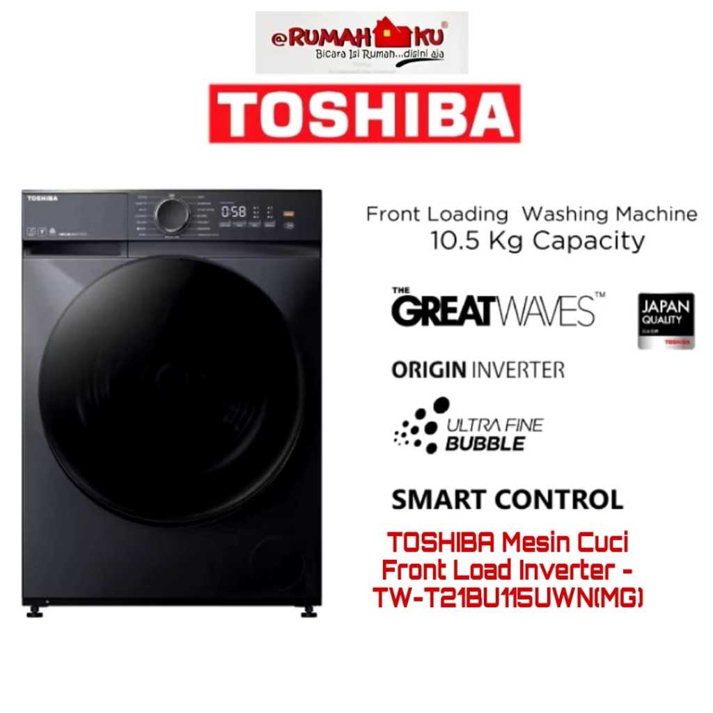 Toshiba TW-T21BU115UWN Mesin Cuci Front Loading