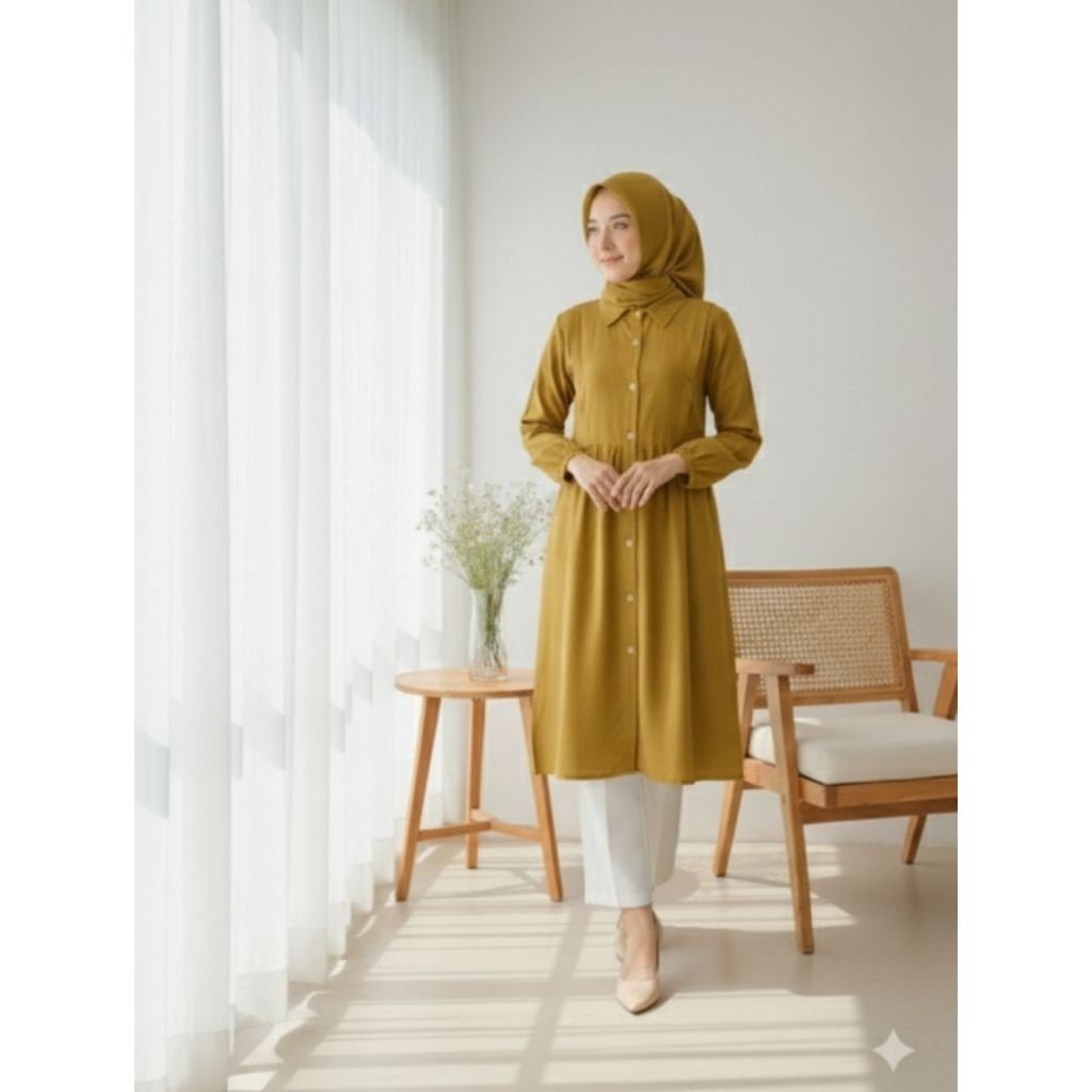 Tunik linen premium