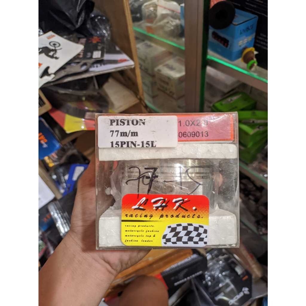 PISTON LHK CASTING UKURAN 77 MM PIN PEN 15 ORIGINAL CB TIGER MEGAPRO HEREX MIO SOUL NOUVO