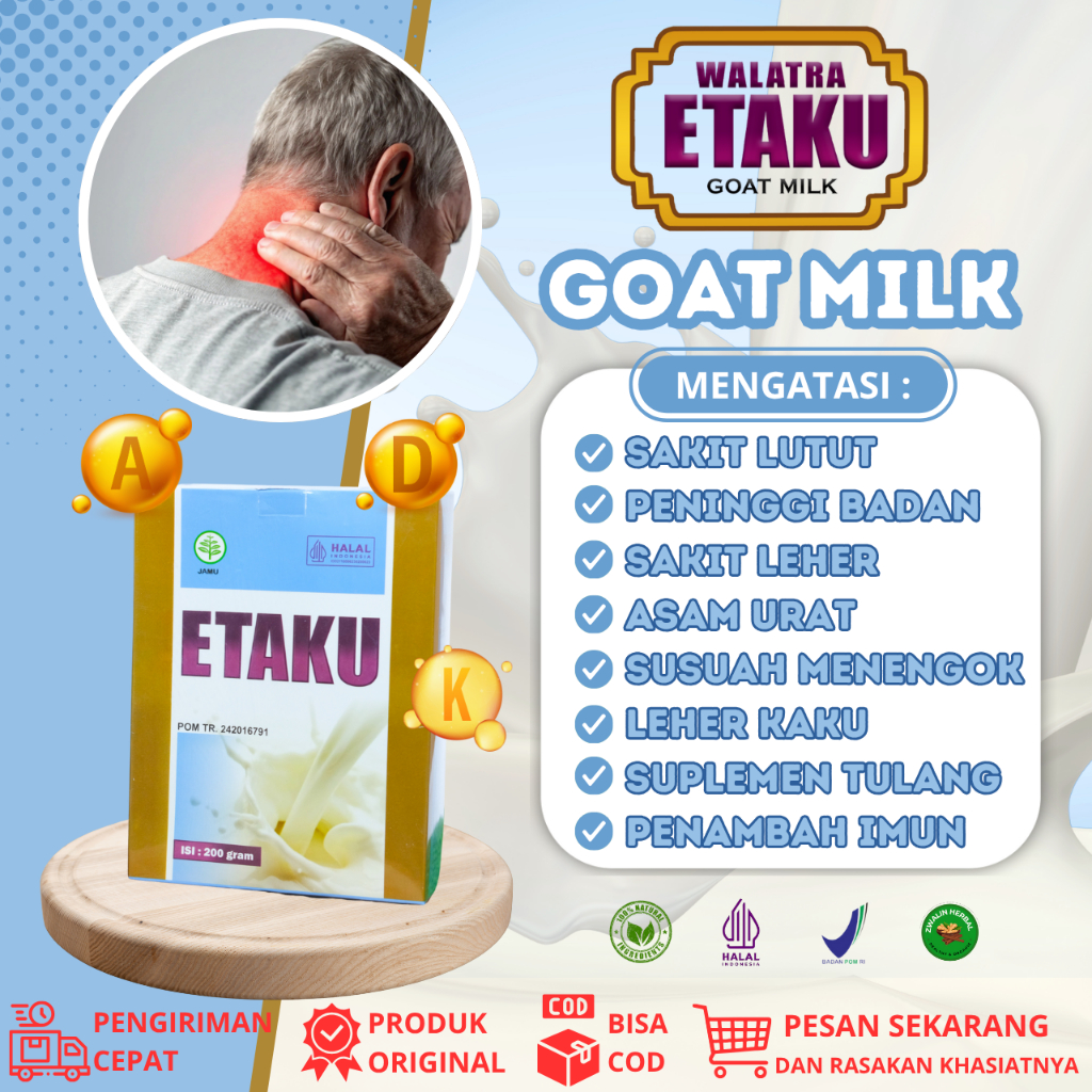 Susu Untuk Sakit Leher, Obat Sakit Pundak Leher Belakang, Obat Sakit Leher Sebelah, Walatra Etaku