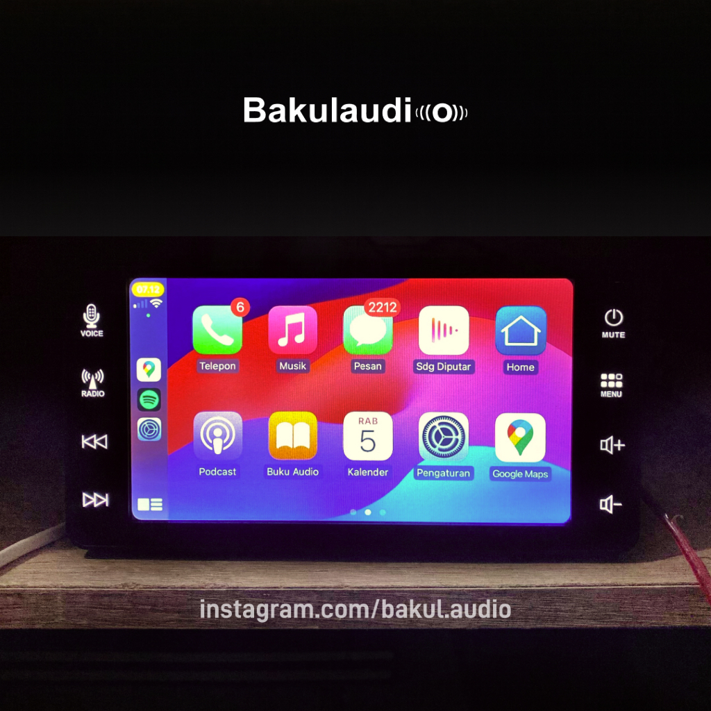 Head unit Xenia 2024 7 inch wide Apple Carplay - Android Auto om Alex