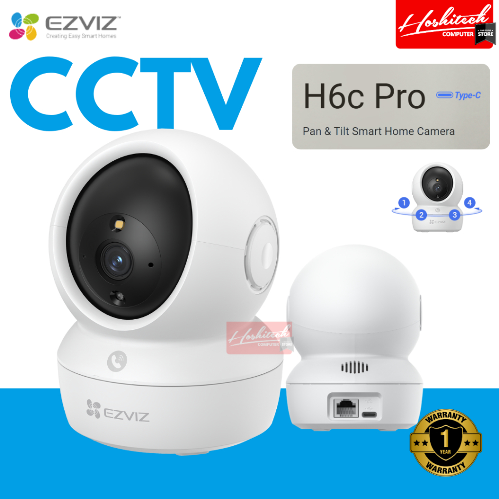 Cctv Ezviz C6N 2MP 4MP ip camera indoor wifi LAN by Hikvision