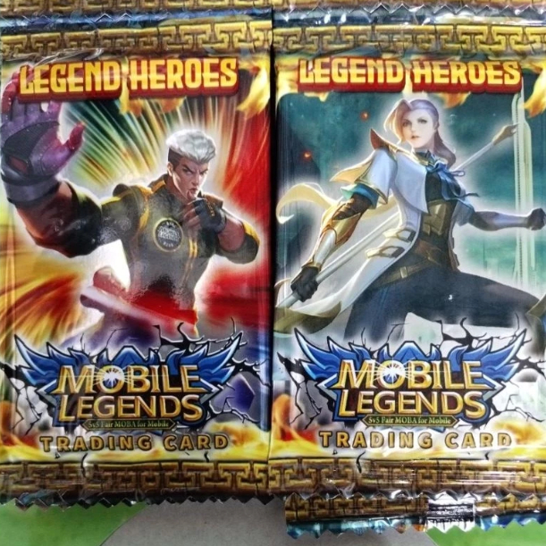 1 RENTENG KARTU PERMAINAN MOBILE LEGEND Kartu mainan foil mobile legends Kartu hero mobile legend Ka