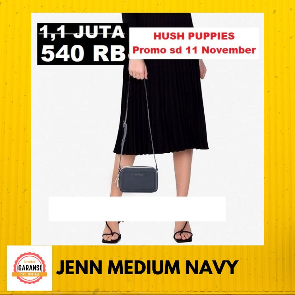 Tas selempang wanita sale HUSH PUPPIES JENN sling bag 100% original