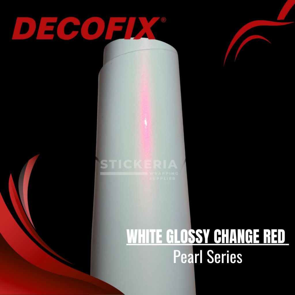 Sticker Putih Mutiara Lembayung Merah Skotlet Putih Lembayung Merah Stiker Lembayung Merah