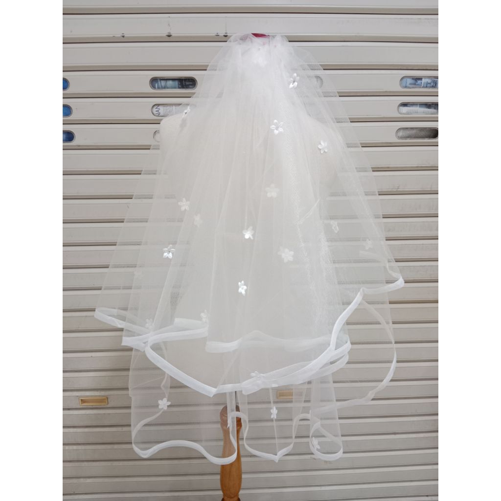Veil Wedding/Slayer Pengantin Import, slayer kerudung pengantin / Slayer Pengantin