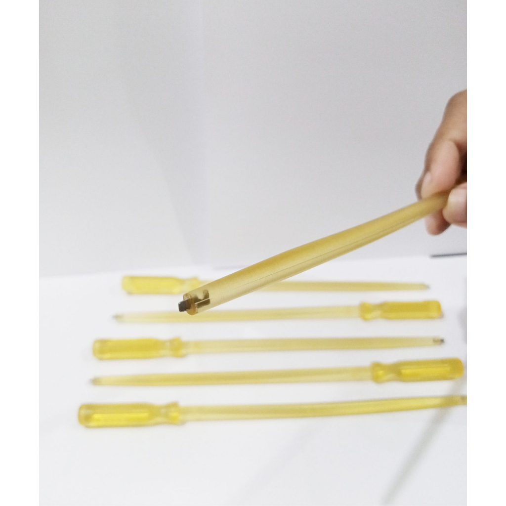 PLASTIC HANDLE, OBENG TRIM MINUS, OBENG PLASTIK PANJANG, OBENG TRIM MINUS JEPANG