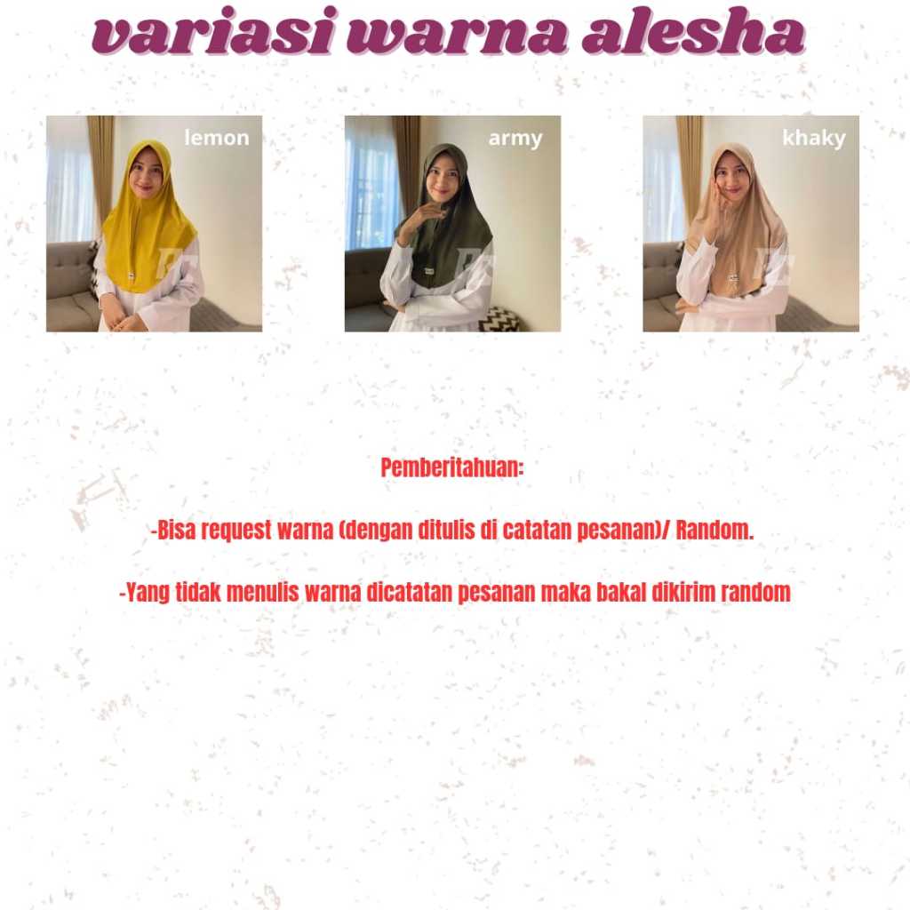 Hemat 10 Pcs Alesha Bergo Size M Hijab hijab bergo jilban jilbab bergo