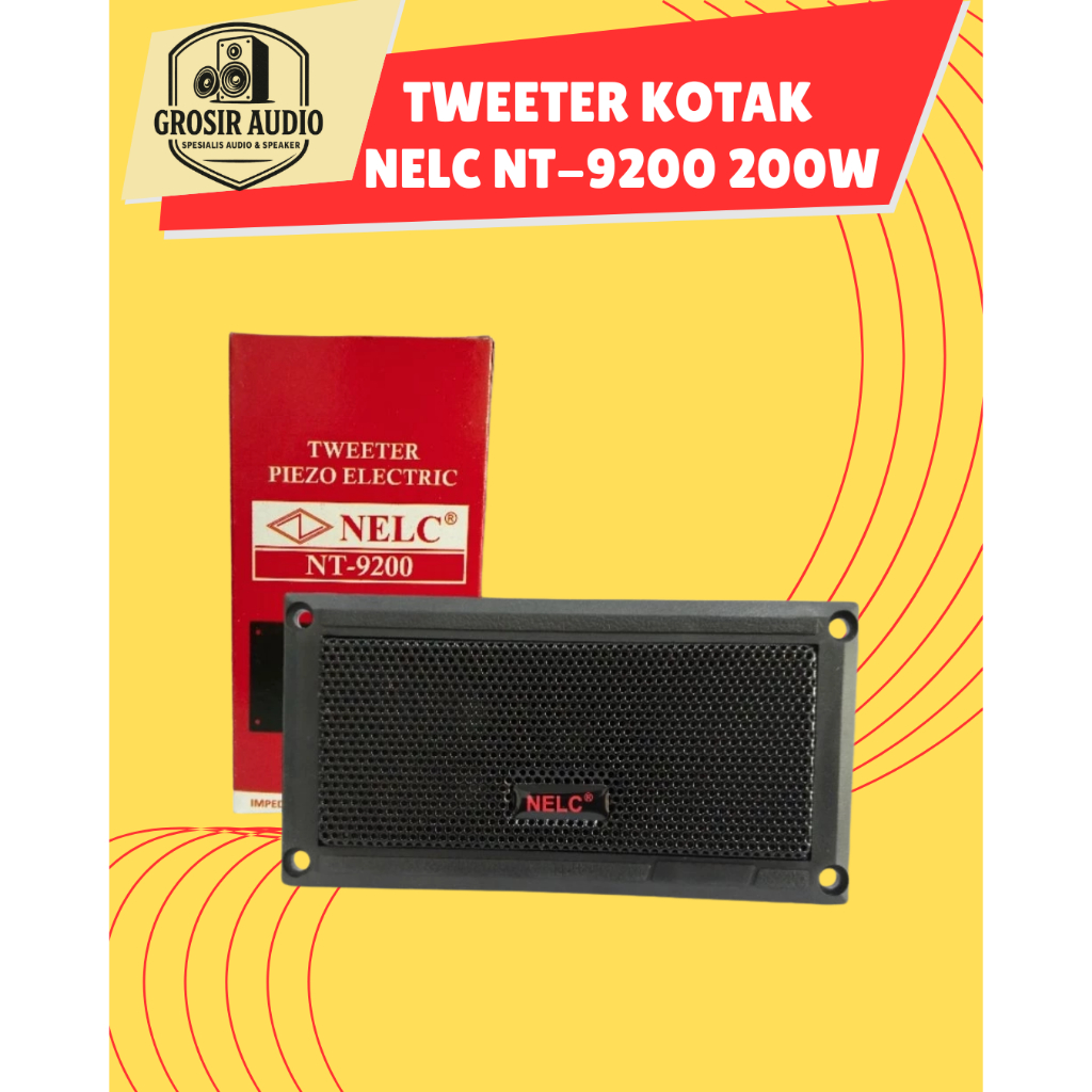 TWEETER KOTAK NELC NT-9200 200W TWITER TWETER PIEZO SPEAKER 4 OHM