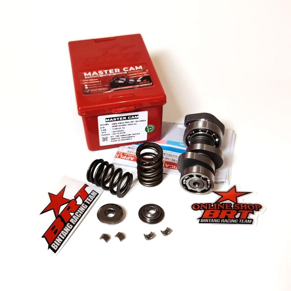NOKEN AS + PER KLEP BRT CRF 150 VERZA 150 NEW MEGAPRO MONO Camshaft Master Cam + Per Klep Progresif 