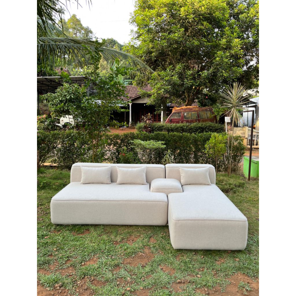 BACA DESKRIPSI Kursi Sofa Minimalis Modern Rangka Kayu jati Solid Asli buatan Jepara