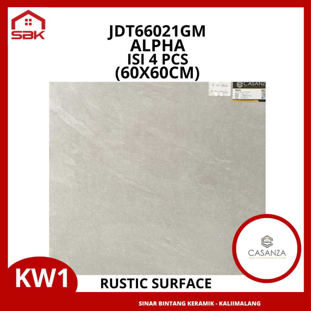 Granit lantai Teras 60x60 Alpha Casanza