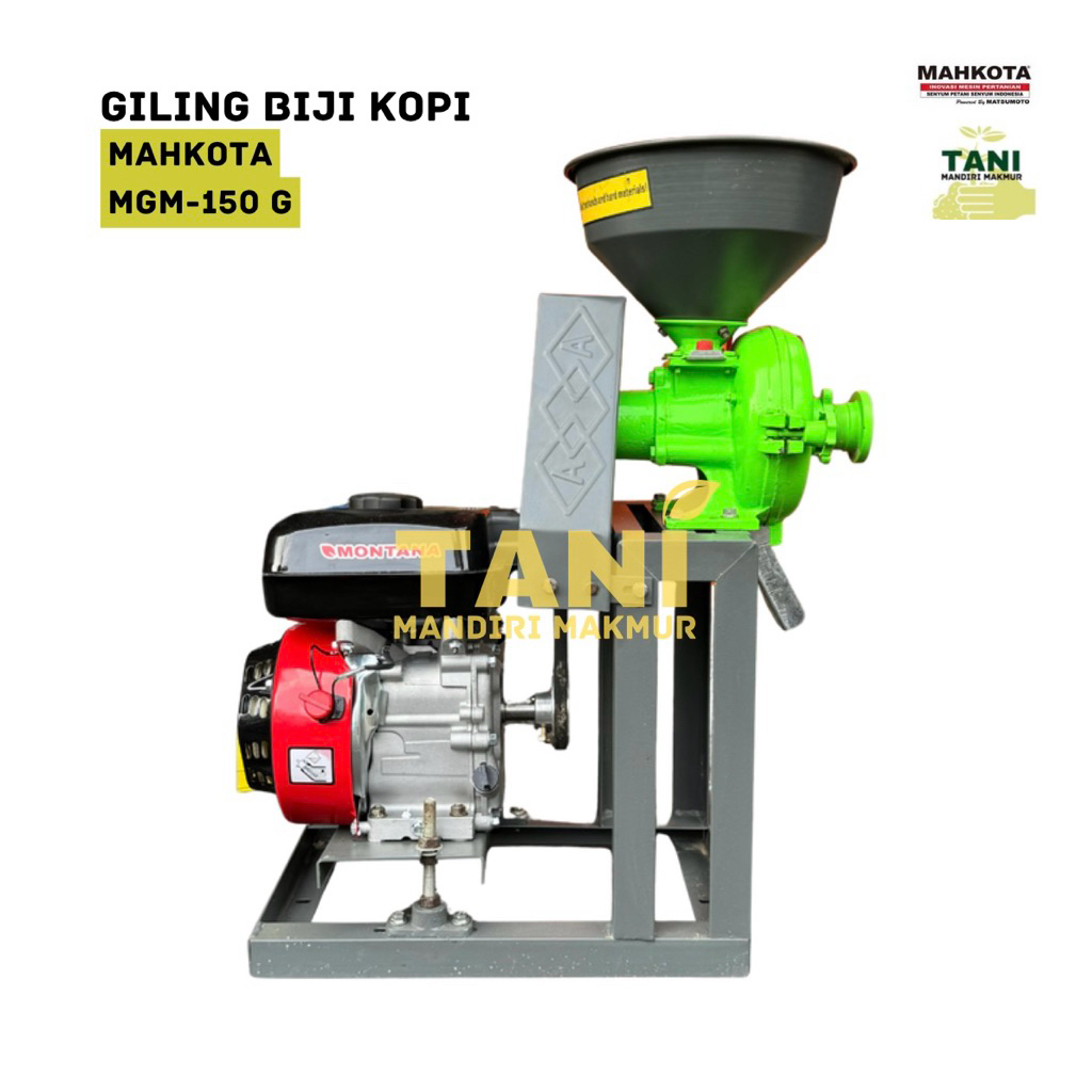 MGM-150G MESIN GILING KOPI BERAS TEPUNG COFFEE GRINDER MAHKOTA MGM 150