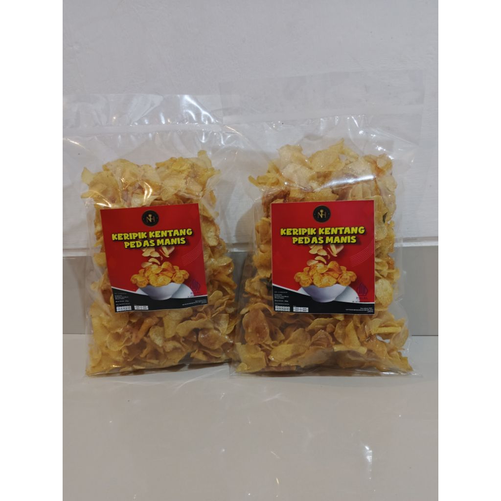 keripik kentang pedas manis